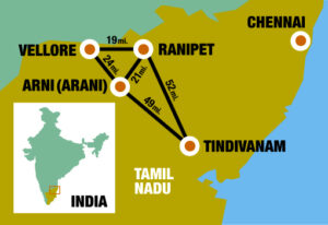 Scudder India Locations Map